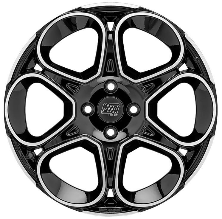 MSW 83 Gloss Black Full Polished J7 R17 5X114.3 ET32 CB73.1